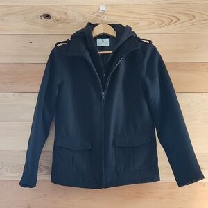 Class Club Black Hooded Jacket